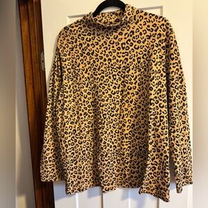 Karen Scott Leopard Print Blouse